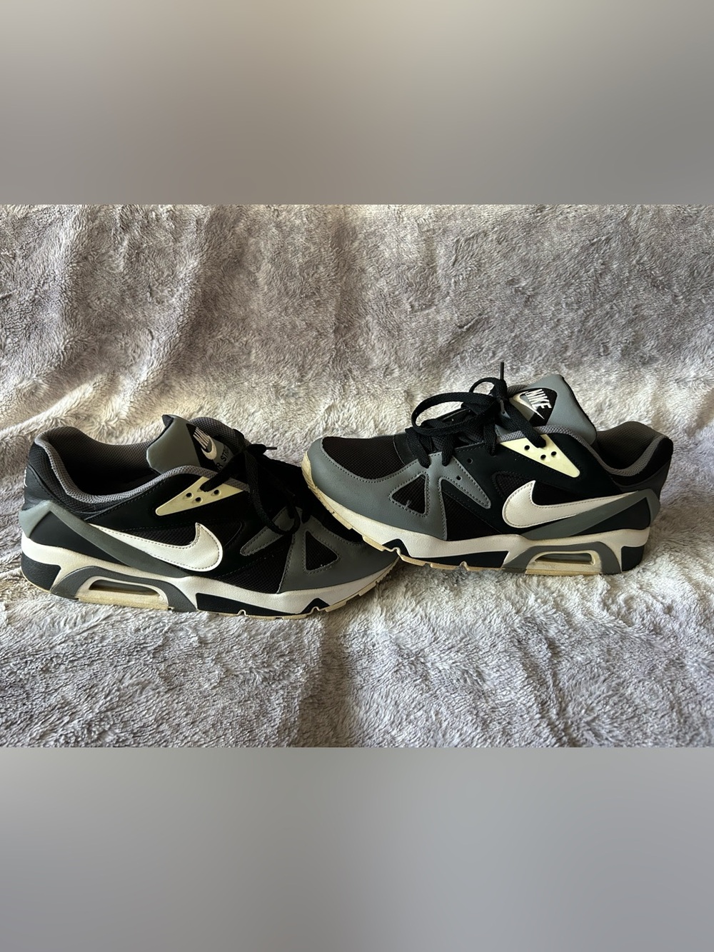 Nike Air Structure Triax 91 Black Smoke Grey Size 12 Euc